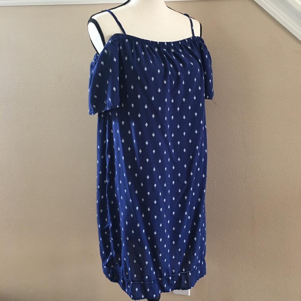 Old Navy off shoulder blue dress